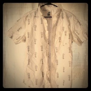 Old Navy Seahorse Button Shirt
